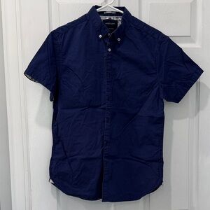 Denim and Flower Ricky Singh Navy Button down